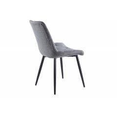 Pack 4 Sillas de Comedor Marlene Tejido Gris y Negro