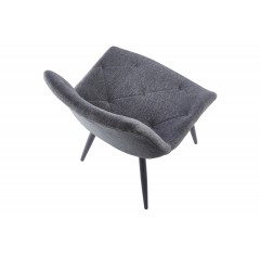 Pack 4 Sillas de Comedor Marlene Tejido Gris y Negro