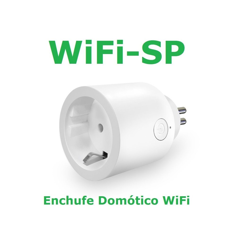 Enchufe WiFi Remoto Inteligente Domótico con Medidor de Consumo