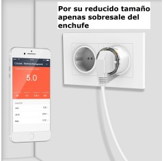 Enchufe WiFi Remoto Inteligente Domótico con Medidor de Consumo